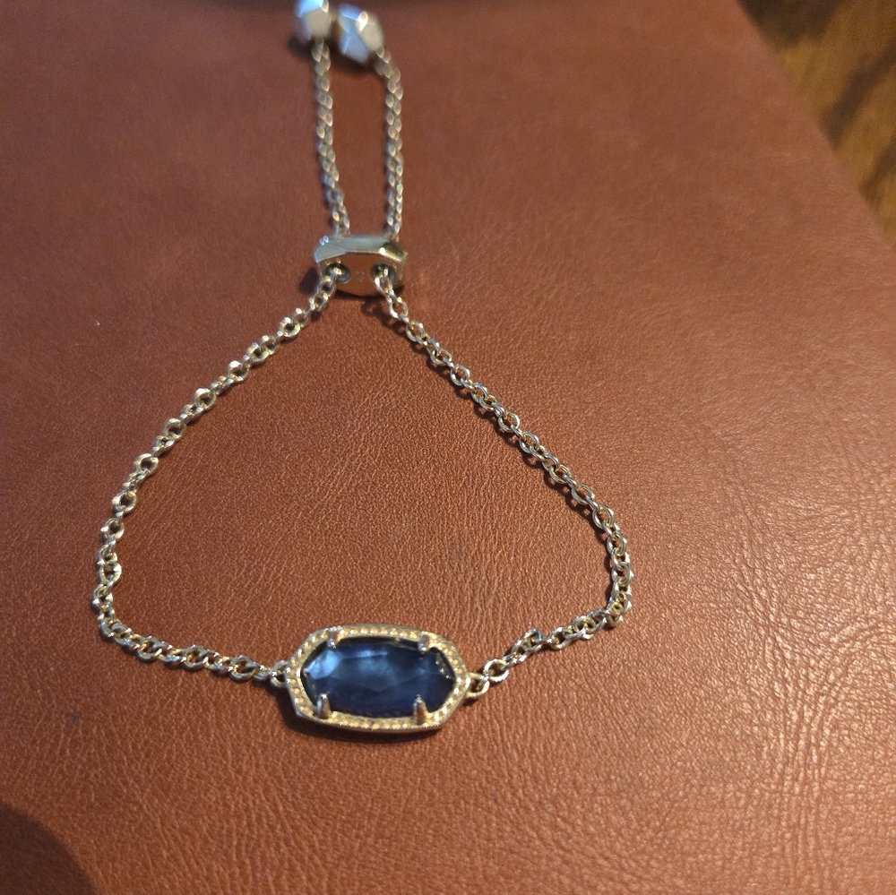Sapphire Blue Gemstone Gold Bracelet